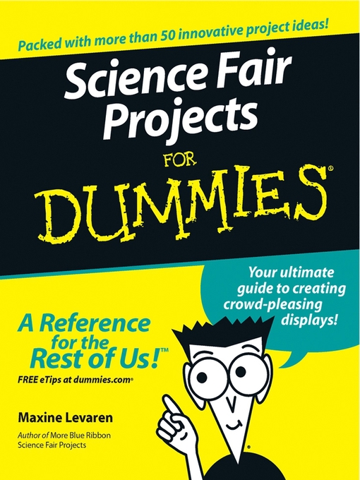 Cover image for Science Fair Projects For Dummies
